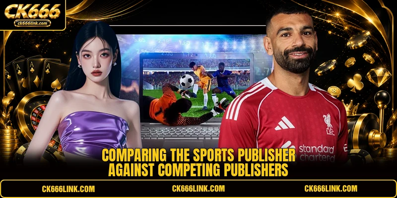 Comparing the sports publisher against competing publishers