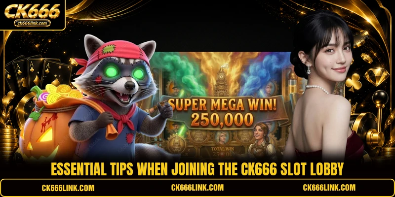 Essential tips when joining the CK666 slot lobby