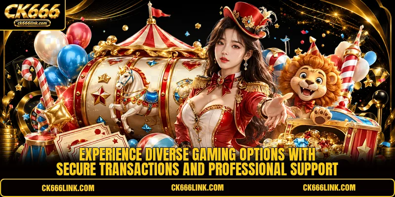 Experience diverse gaming options with secure transactions and professional support