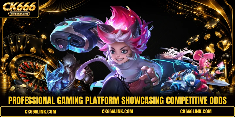 Professional gaming platform showcasing competitive odds